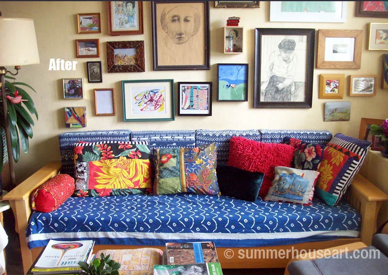 boho daybed in living room